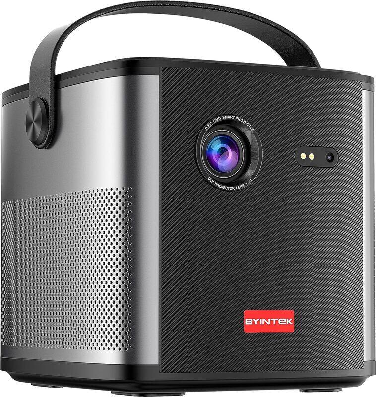 

BYINTEK U80 Native 1920 1080 DLP WiFi Projector, Full HD Mini Projector, Support 3D, Android 11.0 Smart Projector, 300 inch Big Screen, 15000mAh Batt