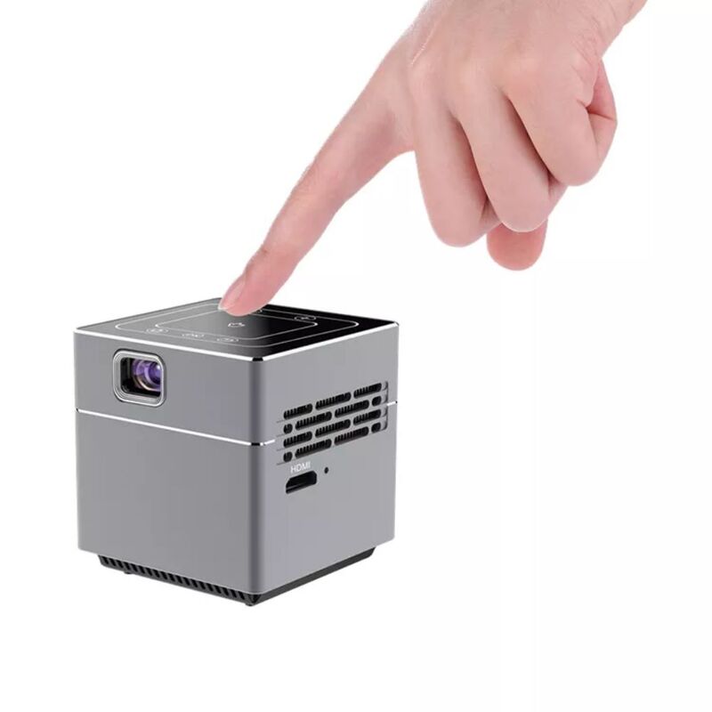 Wireless Smart Cube Portable Projector Bluetooth Android Full HD 1200 Lumens