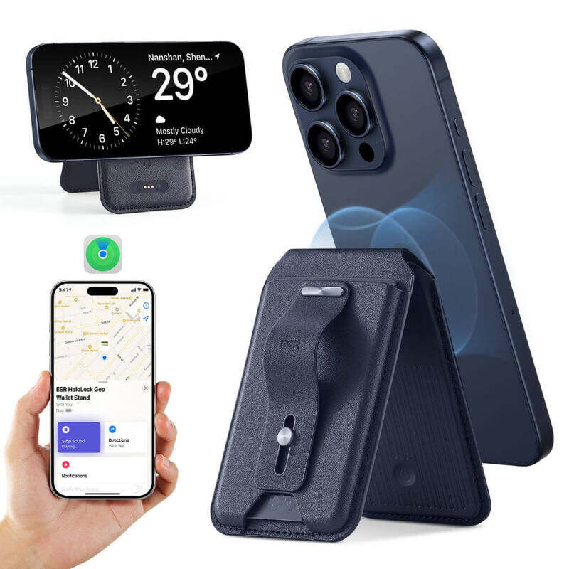 

ESR Geo Wallet Stand with Built in Find My Blue