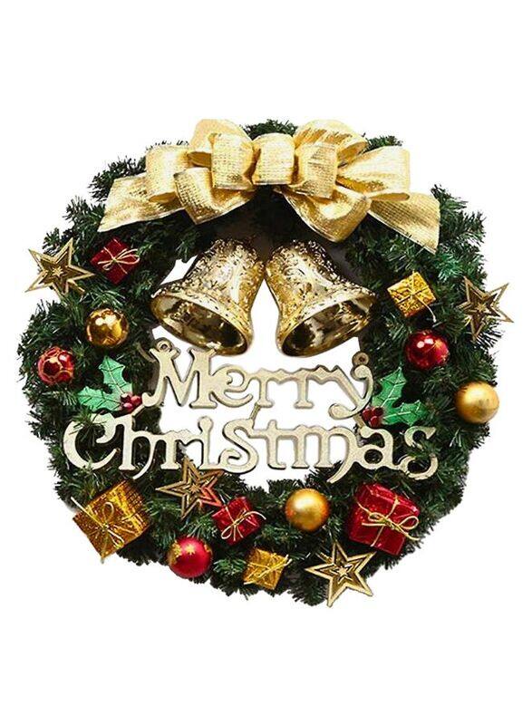 

Generic Christmas Wreath for Door or Wall, Garland Christmas Home Decoration(Golden Ribbon 40 cm)