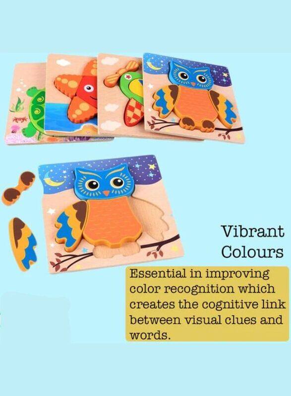 Wooden Puzzles for Kids Boys and Girls Pets Set Star Fish