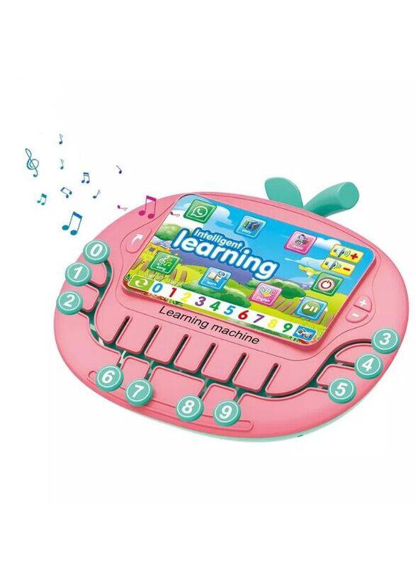 Newest modern math learning machine toy apple shape infant, Pink