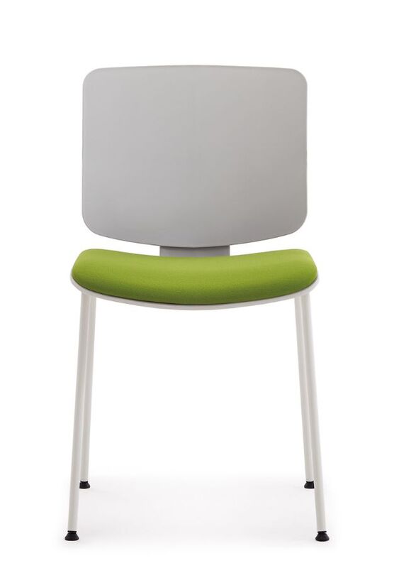 Training Chair With Soft Seat for Schools, Collages, Office, with Steel Frame for Sturdy Comfortable Seating, Green