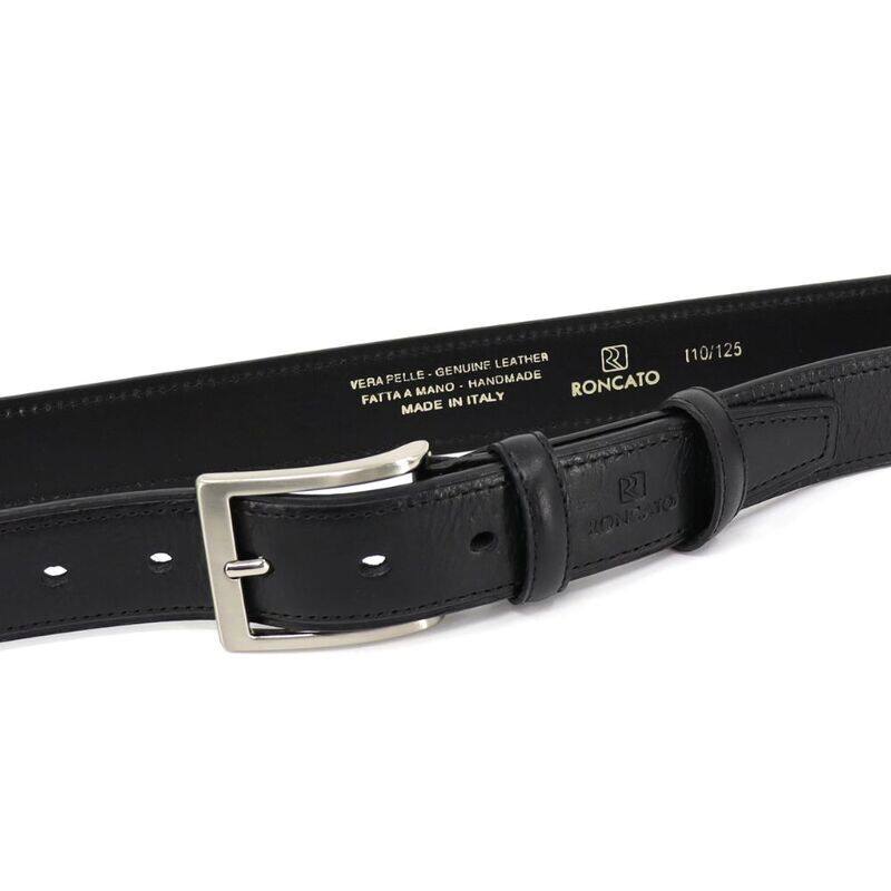 Upgrade your Acessory Game with a sleek Black Leather Belt, 120cm