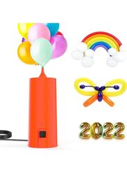 Electric Air Pump Balloon Inflators, Portable Balloon Arch Kit include Nozzle Balloon Knotter and Happy Birthday Balloon, Animal Balloon for Party Festival Decoration