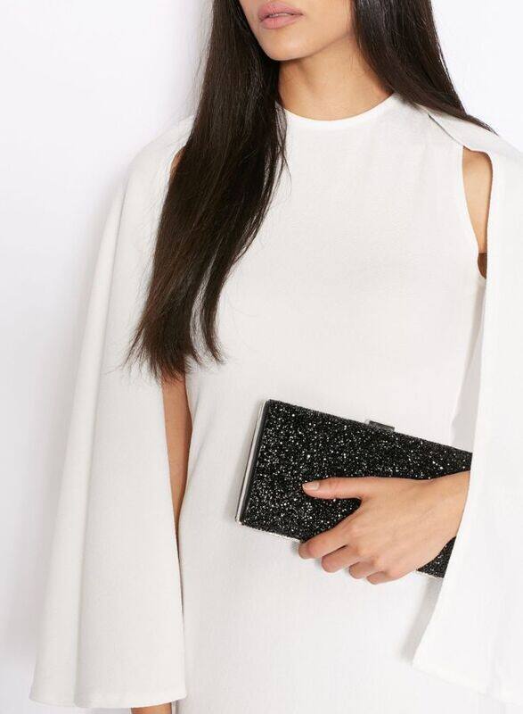 Sparkling Small Clutch Purse for Women's Parties and Weddings, Complete with Detachable Chain