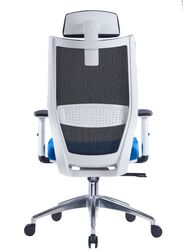 Ergonomic Office Chair with Lumbar Support , Blue Seat Black Back Reclining High Back with Breathable Mesh,Comfortable Computer Chair,Home Office Desk Chairs