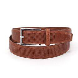 Classic and Timeless: Genuine Brown Leather Cow Belt - A Versatile Accessory for Any Occasion, 125cm