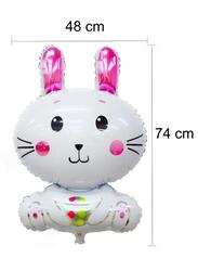 74 cm Bunny Balloons, Easter Day Decorations Happy Easter Day Easter Bunny Rabbit Foil Balloons for Easter Party, Birthday Party Decorations Supplies