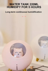PawfectBliss Pink Cat Humidifier: Playful Moisture and Delicate Comfort