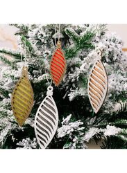 Wooden Christmas Ornaments - Rustic Hanging Decorations for Tree, Wall, Window, and Door (4 Pcs)
