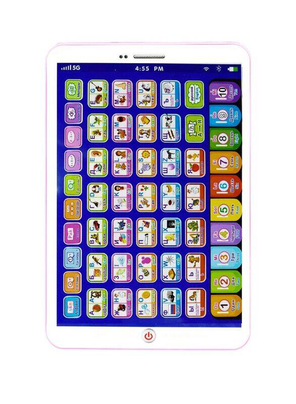 

Generic Educational Kids Pad for Ages 3+: Learn Numbers, Letters, Words, Music , Interactive Games for Spelling, Math , Safe & Durable Toy with Rounded Corner