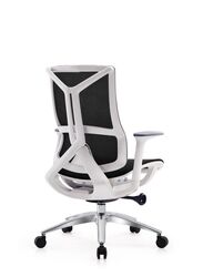 Modern Ergonomic Office Chair Without Headrest And Aluminum Base for Office, Home Office and Shops, High Back, Black