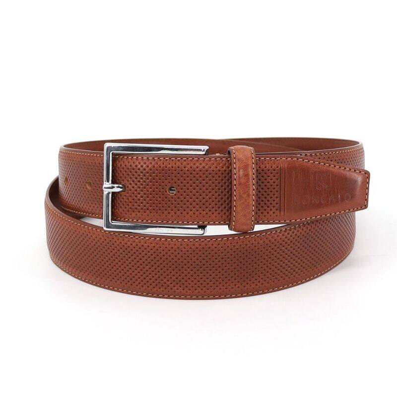 Classic and Timeless: Genuine Brown Leather Cow Belt - A Versatile Accessory for Any Occasion, 115cm