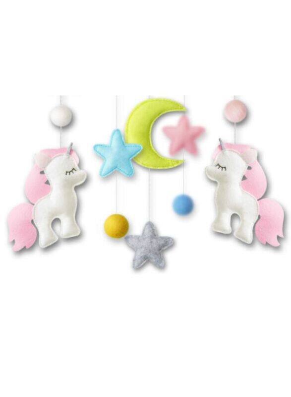 Baby Crib Nursery Mobile Wall Hanging Decor, Baby Bed Mobile for Infants Ceiling Mobile, Cute and Adorable Hanging Decorations, Unicorn