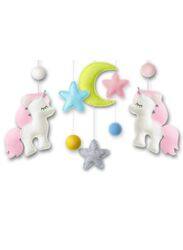 Baby Crib Nursery Mobile Wall Hanging Decor, Baby Bed Mobile for Infants Ceiling Mobile, Cute and Adorable Hanging Decorations, Unicorn