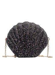 Captivating Shell-Shaped Women's Clutch ,Vintage Glitter Evening Bags for Unforgettable Party Elegance