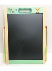 Wooden Portable Magentic Writing Board Blackboard Two in One