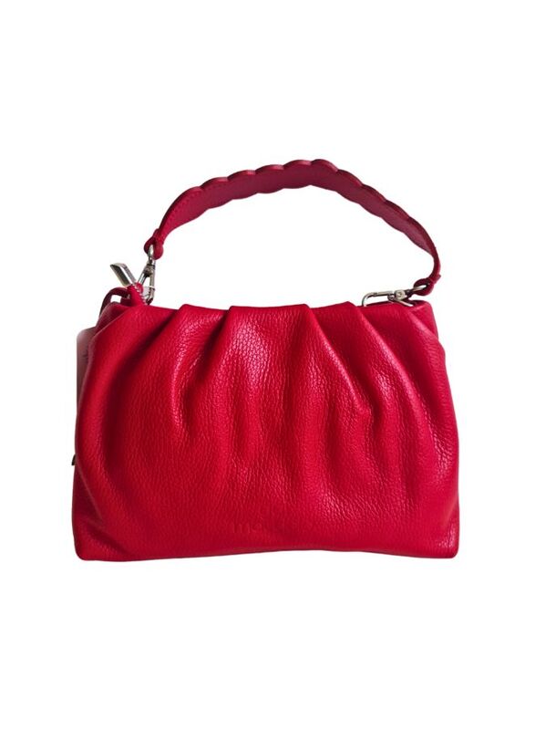 Jazzy Red Color Women's Handbag made from Genuine Cow Leather