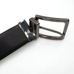 Men's calf leather belt made in Italy, A Versatile Accessory for Any Occasion, Blue, 120cm