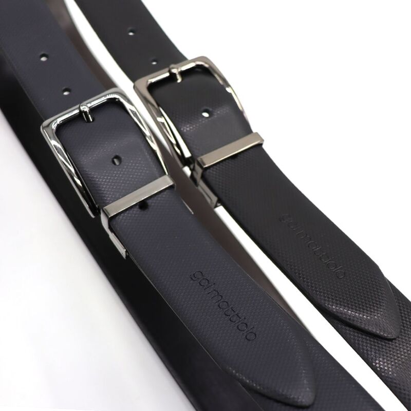 Men's calf leather belt made in Italy, A Versatile Accessory for Any Occasion, Blue, 130cm