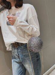 Opulent Crystal Clutches: Elevate Your Style with Round-Shaped Evening Bags and Mini Purses for Women