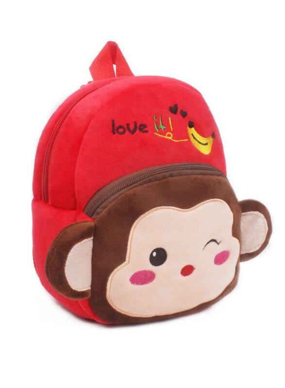 Mini Backpack Kids Cute School Shoulder Bag Toddler Plush Small Backpack Baby Schoolbag Preschool Bag Gift, Monkey