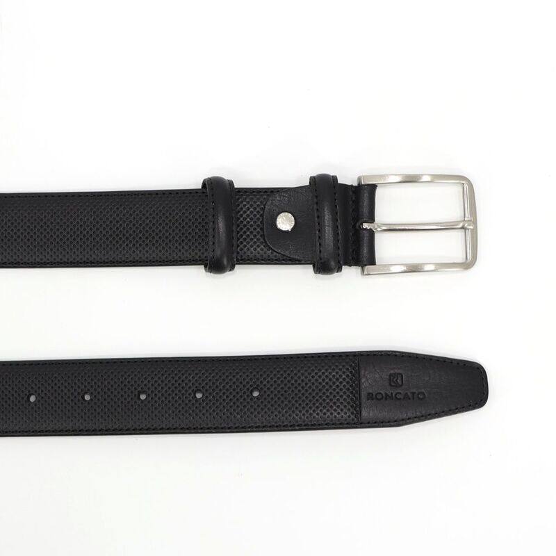 Classic and Timeless: Genuine Black Leather Cow Belt - A Versatile Accessory for Any Occasion, 125cm