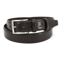 Upgrade your Acessory Game with a sleek Dark Brown Leather Belt, 115cm