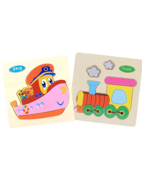 

Generic Wooden Puzzles for Kids Boys and Girls Vehicle Set Ship & Train