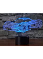 3D Sports Car Shape Night Light Touch Table Desk Optical Illusion Lamps 7 Color Changing Lights Home Decoration Xmas Birthday Gift