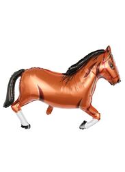 1 pc Birthday Party Balloons Large Size Horse Foil Balloon Adult & Kids Party Theme Decorations for Birthday, Anniversary, Baby Shower, Brown