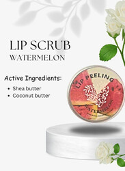 Soap&Friends Watermelon Lip Scrub 15ml, Refreshing Watermelon Sugar Scrub for Soft, Smooth Lips