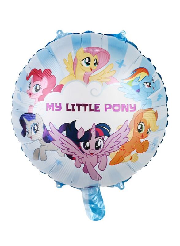 1 pc 18 Inch Birthday Party Balloons Large Size Little Pony Foil Balloon Adult & Kids Party Theme Decorations for Birthday, Anniversary, Baby Shower