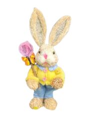 35cm Handmade Straw Rabbit Straw Bunny for Easter Day Artificial Animal Home Furnishing Shop Decoration, Bunny 5