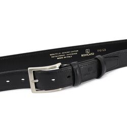 Upgrade your Acessory Game with a sleek Black Leather Belt, 125cm