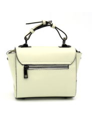 Timeless Elegance: GAI MATTIOLO's Cream Leather Handbag for Women