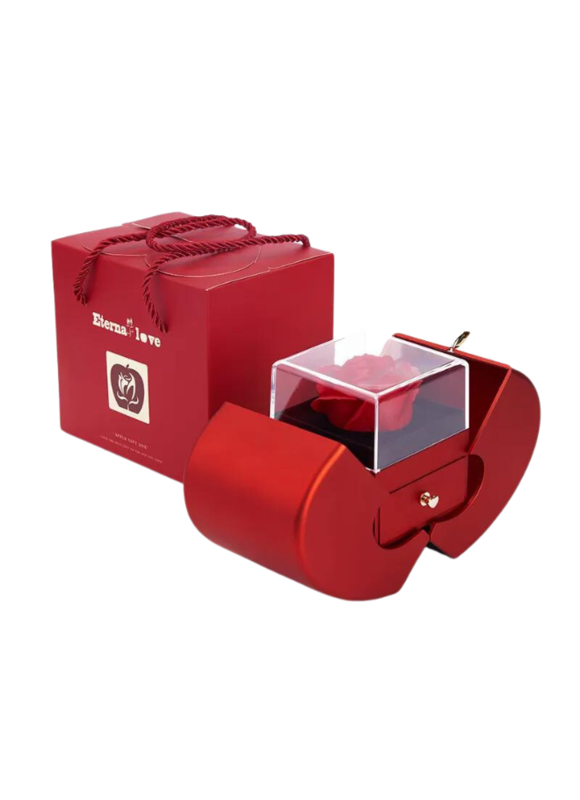 Ravishing Red Gift Box: Store and Showcase Your Treasures in Style (Without Necklace)