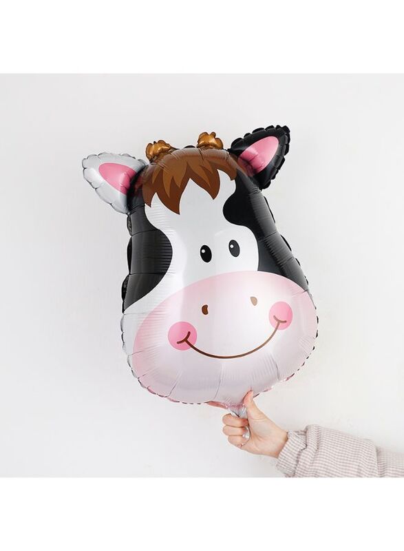 1 pc Birthday Party Balloons Large Size Cow Foil Balloon Adult & Kids Party Theme Decorations for Birthday, Anniversary, Baby Shower