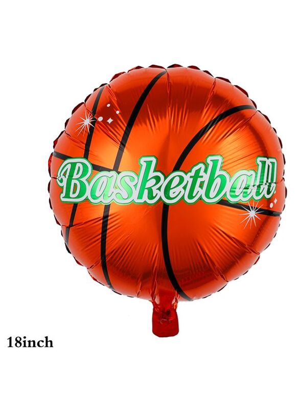 1 pc 18 Inch Birthday Party Balloons Large Size Basketball Foil Balloon Adult & Kids Party Theme Decorations for Birthday, Anniversary, Baby Shower