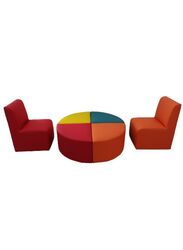 Kids Modular Colorful Soft Foam Sofa Flexible Seating Set Classroom or home, 8 pcs
