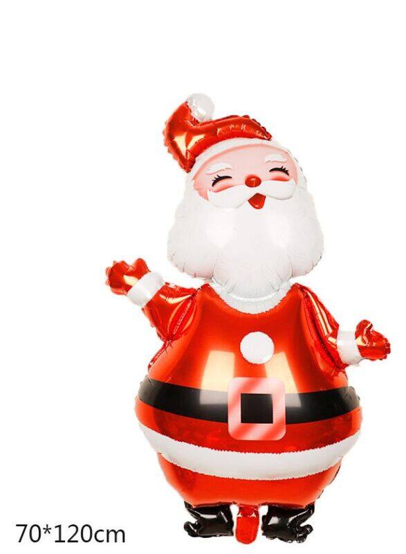 2 pcs Christmas Decoration Foil Balloon Party Supplies for parties, celebrations, and decorating (Snowman & Santa Claus)