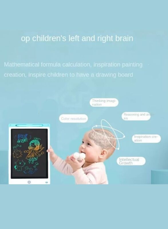 12 inch Writing Tablet Multifunctional Pressure Sensing ABS Protective LCD Drawing Board for Children,White