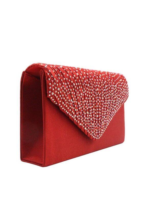 Elegant Solid Color Rhinestone Purse: Elevate Your Evening Look with Mini Crossbody Clutch Bags for Women