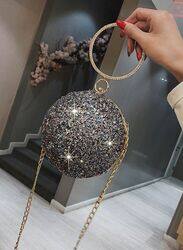 Opulent Crystal Clutches: Elevate Your Style with Round-Shaped Evening Bags and Mini Purses for Women