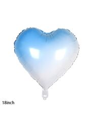 1 pc 18 Inch Birthday Party Balloons Large Size Blue Heart Foil Balloon Adult & Kids Party Theme Decorations for Birthday, Anniversary, Baby Shower