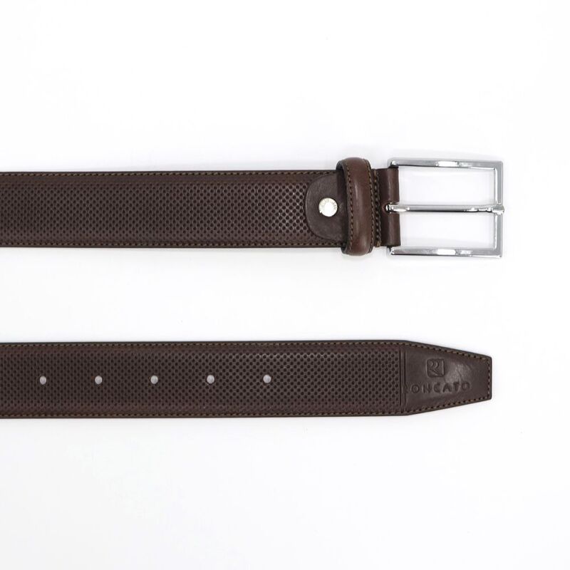Classic and Timeless: Genuine Dark Brown Leather Cow Belt - A Versatile Accessory for Any Occasion, 125cm