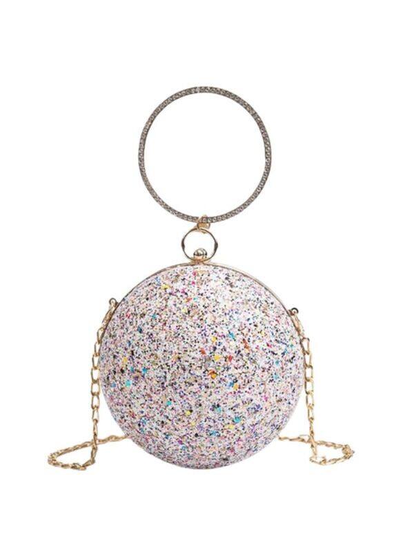 Opulent Crystal Clutches: Elevate Your Style with Round-Shaped Evening Bags and Mini Purses for Women