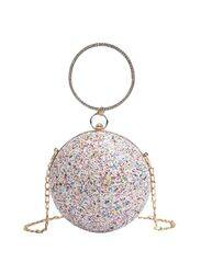 Opulent Crystal Clutches: Elevate Your Style with Round-Shaped Evening Bags and Mini Purses for Women