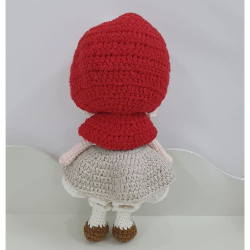 Handmade Natural Cotton Crochet Princess Toy Doll for Baby Friend Amigurumi Crochet Sleeping Buddy for Kids and Adults, 25cm